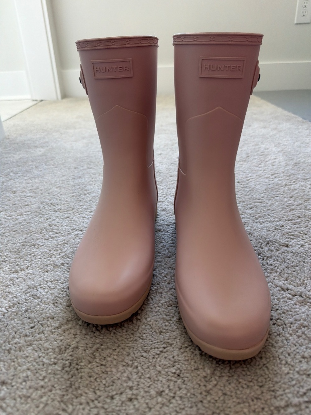 Hunter Original Short Rain Boots Blush Pink Women’s Size 8